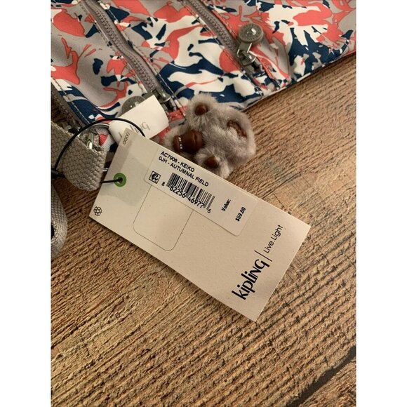 NWT New Kipling AC7906 Keiko Crossbody Mini Bag Polyester Autumnal Field Multi - Picture 2 of 5